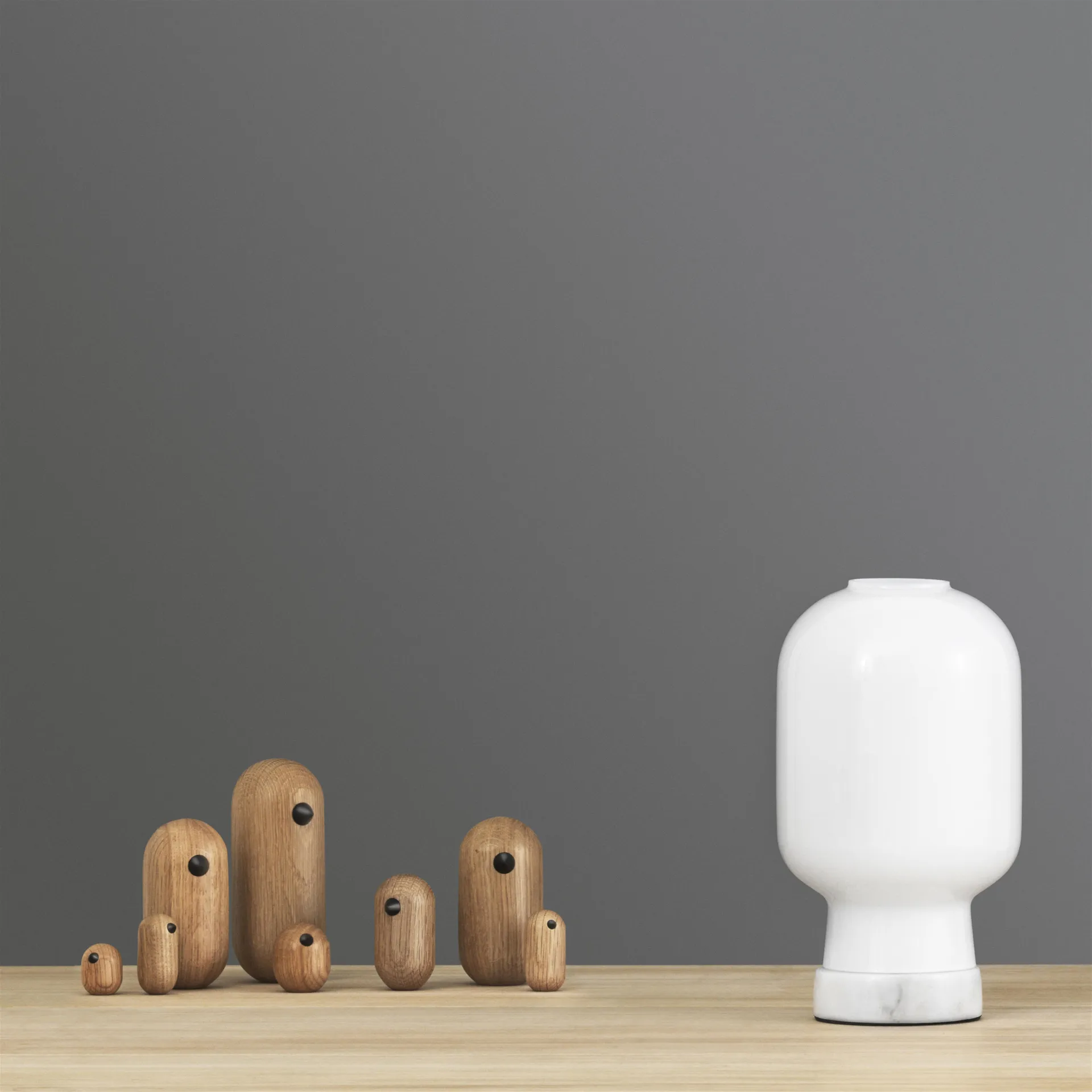 Candeeiro de mesa Amp, branco Normann Copenhagen