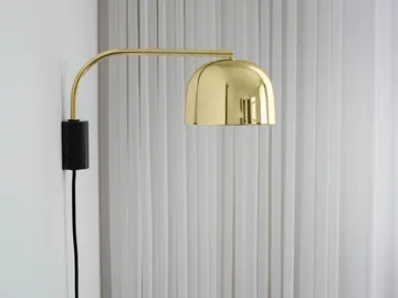 Candeeiro de parede Grant - Latão, pequeno-Aço, Granito - Normann Copenhagen