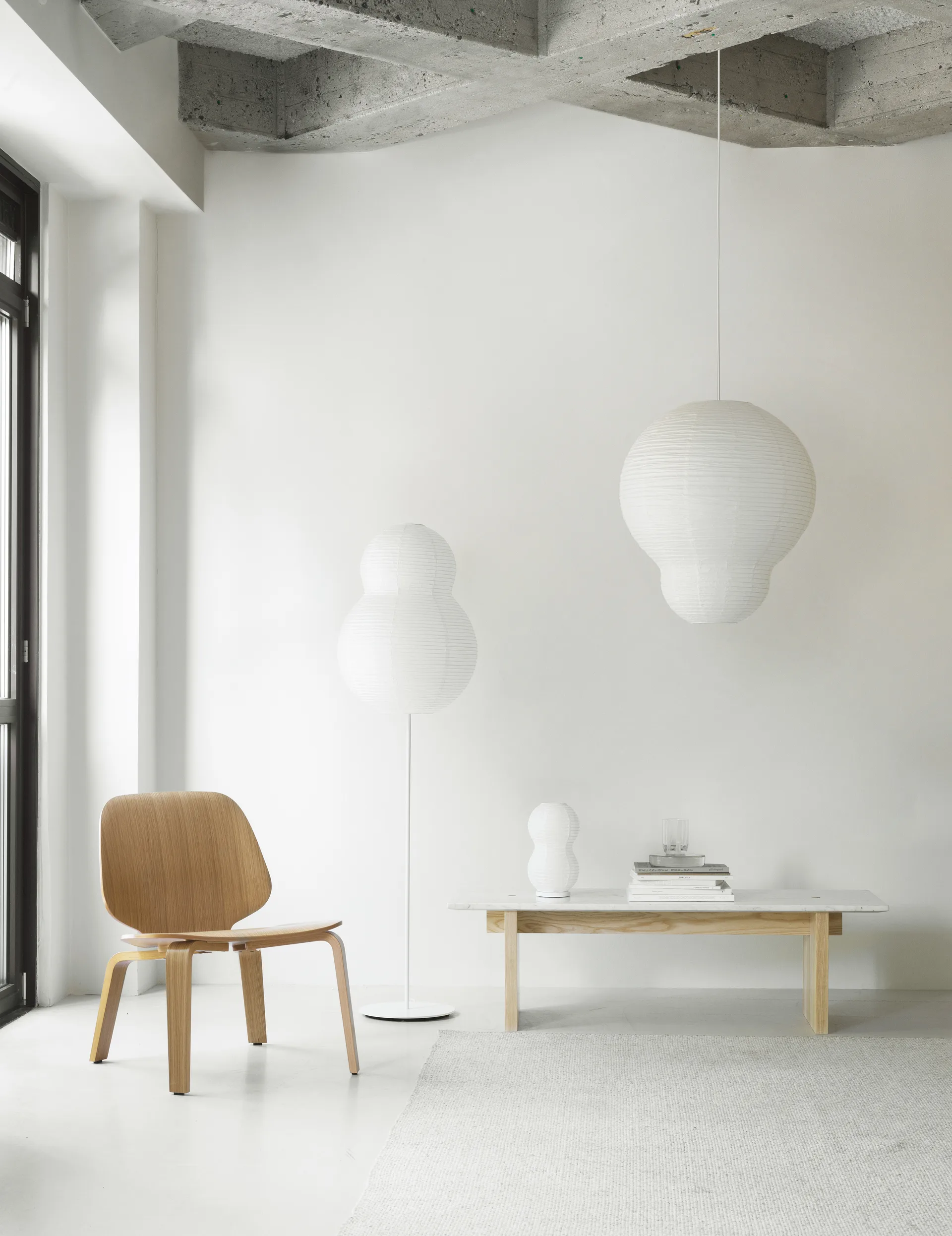 Candeeiro de pé Puff Bubble, Branco Normann Copenhagen