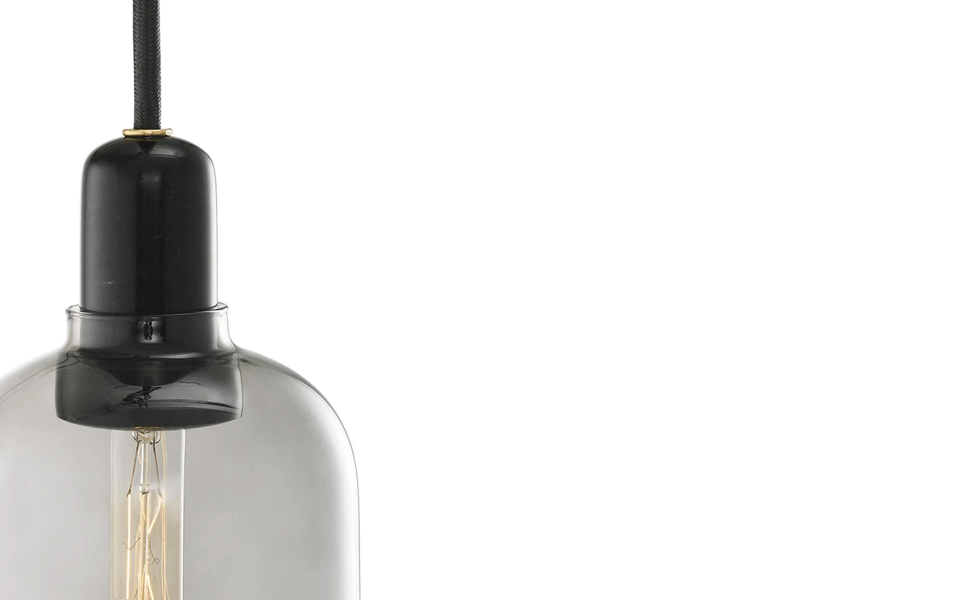 Candeeiro grande Amp, cinza-preto Normann Copenhagen