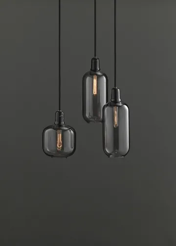 Candeeiro grande Amp - cinza-preto - Normann Copenhagen