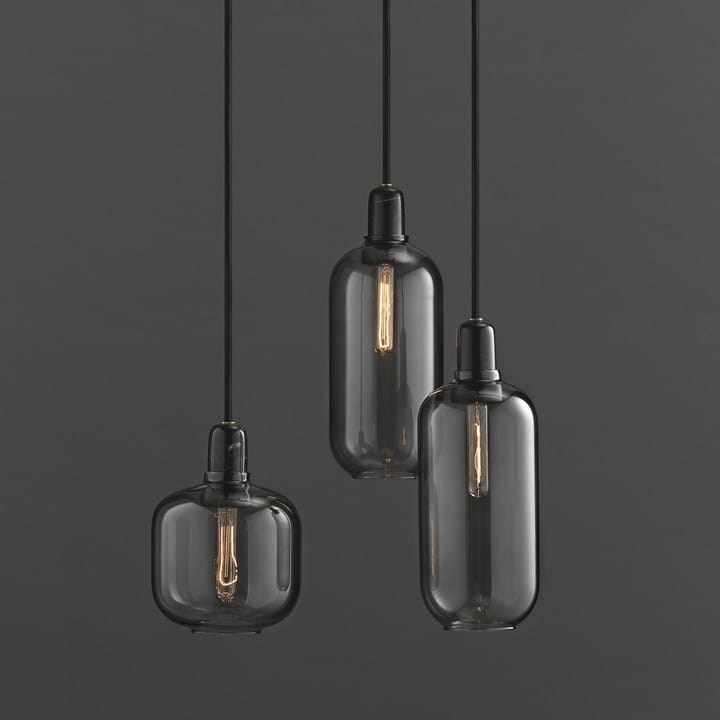 Candeeiro grande Amp, cinza-preto Normann Copenhagen