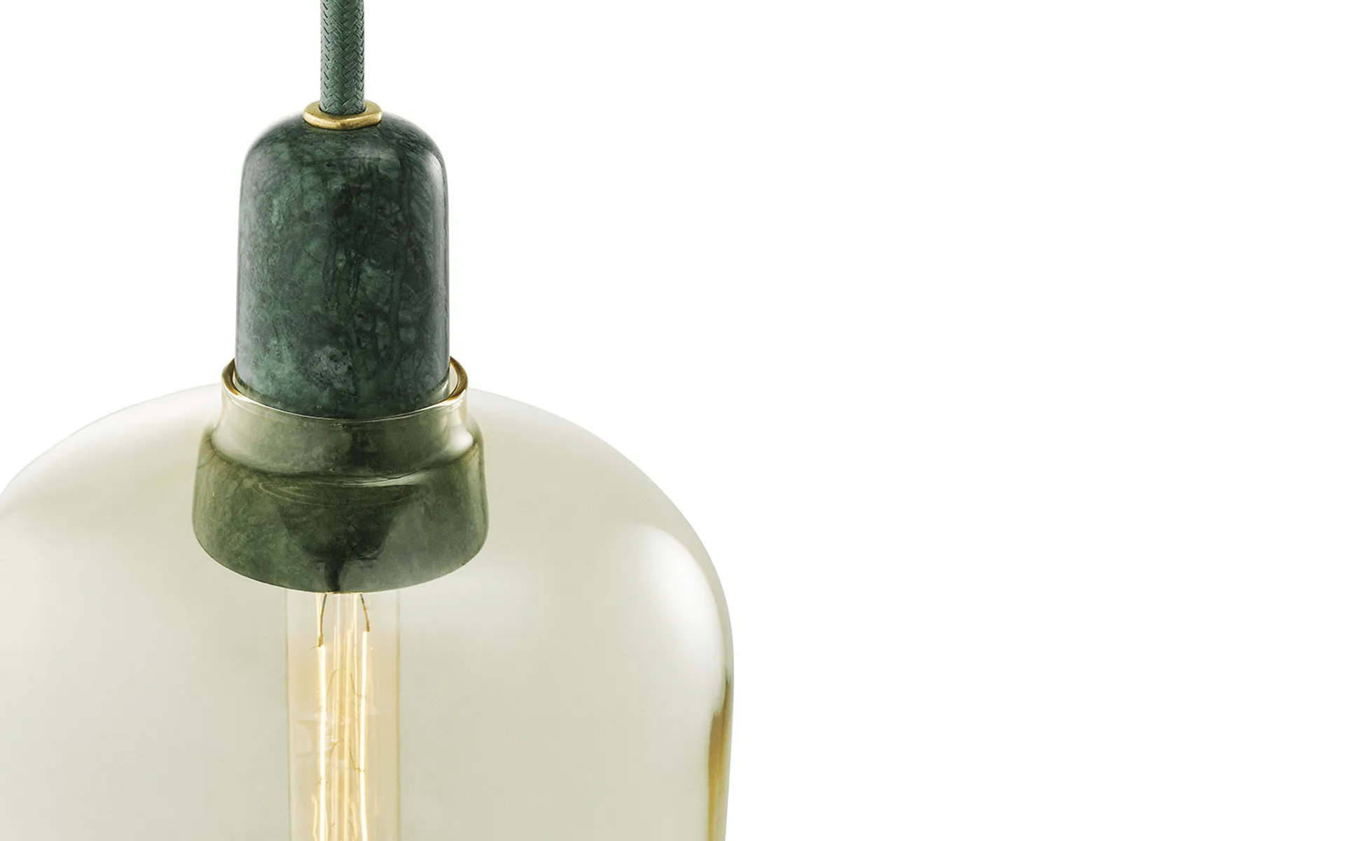 Candeeiro grande Amp, dourado-verde Normann Copenhagen