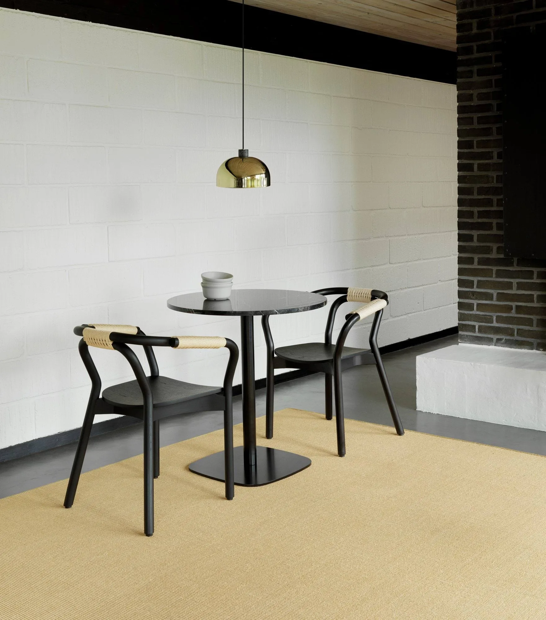 Candeeiro Grant, Latão, pequeno-Aço, Granito Normann Copenhagen
