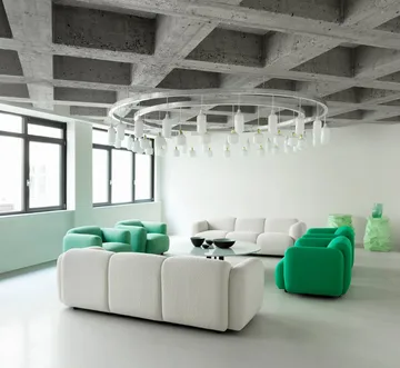 Candeeiro pequeno Amp - branco-latão - Normann Copenhagen