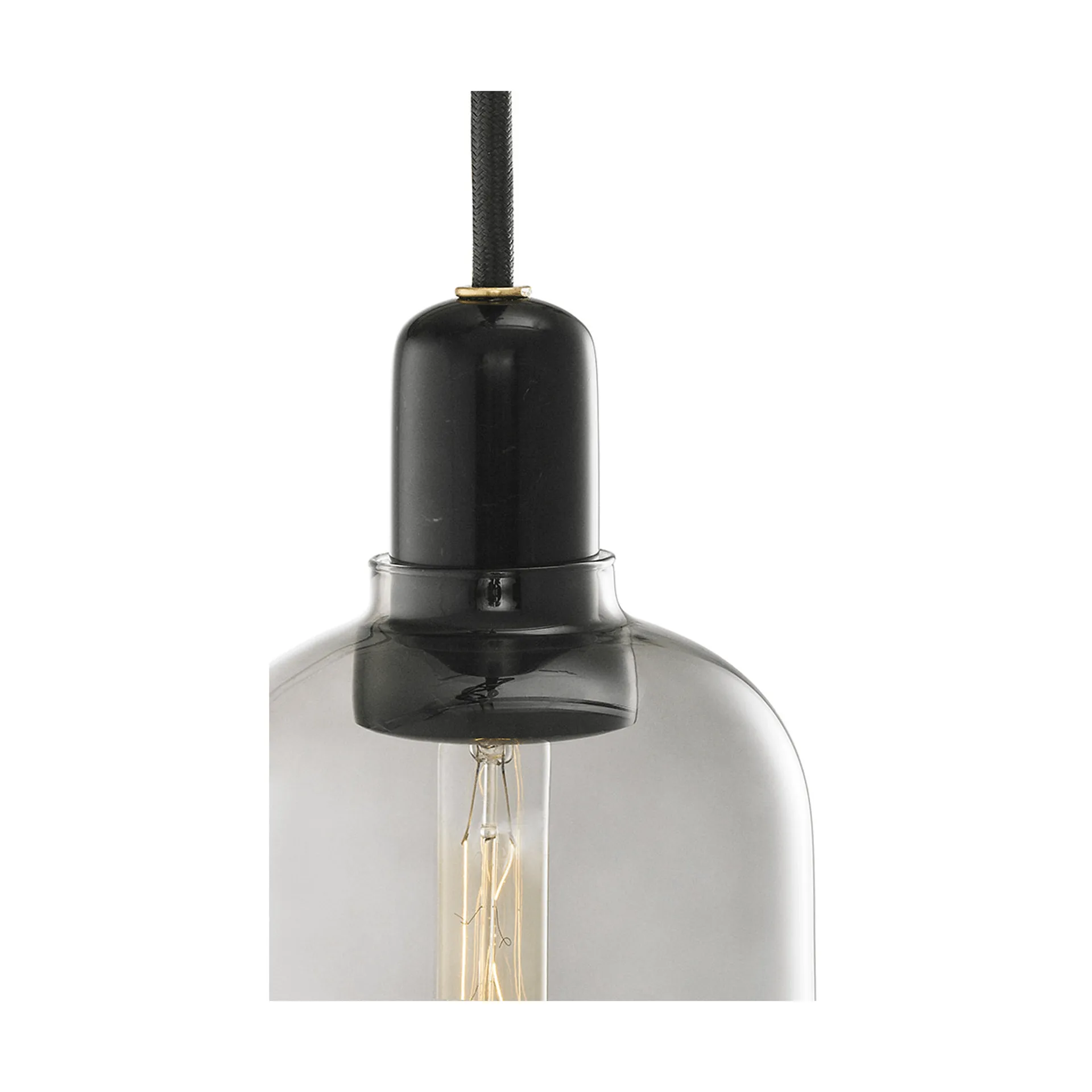 Candeeiro pequeno Amp, cinza-preto Normann Copenhagen