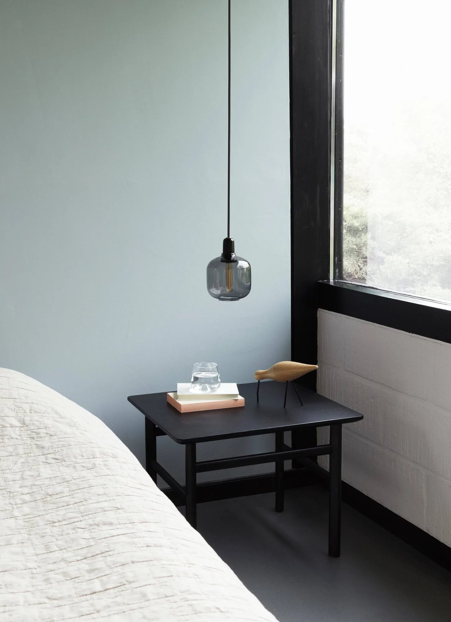 Candeeiro pequeno Amp, cinza-preto Normann Copenhagen