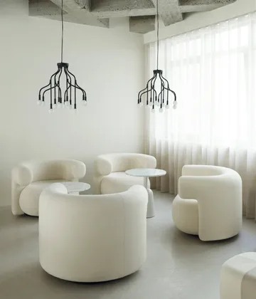 Candeeiro suspenso Vekst small - Preto - Normann Copenhagen