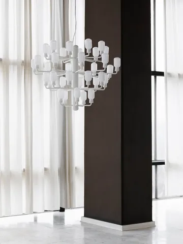Candelabro Amp - branco, largo - Normann Copenhagen
