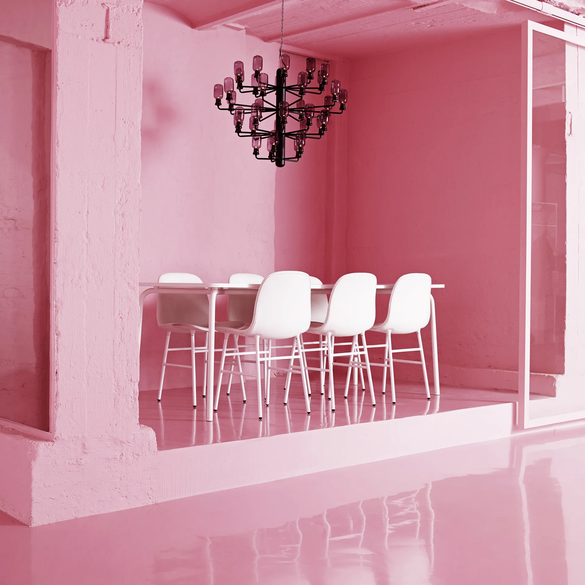 Candelabro Amp, Preto, grande Normann Copenhagen