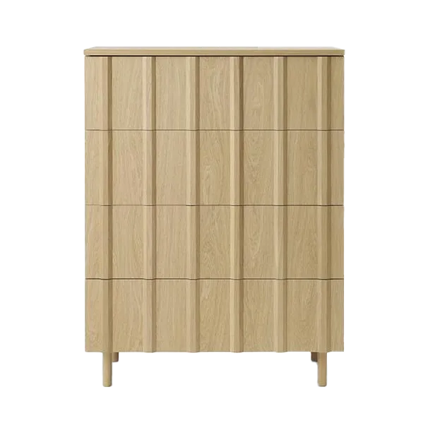 Cômoda Rib com 4 gavetas, Oak Normann Copenhagen