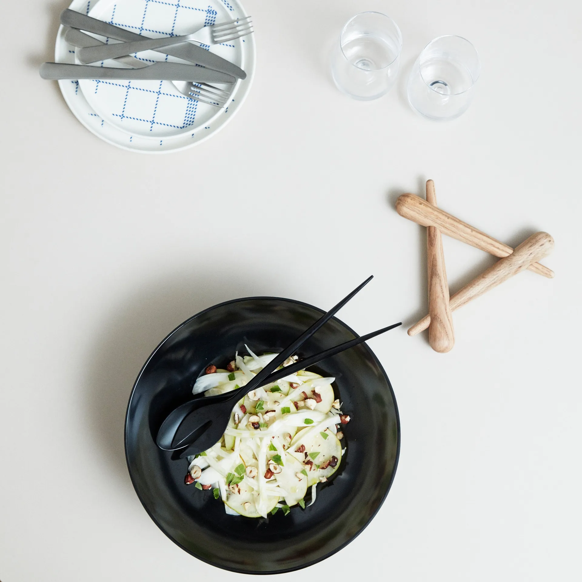Conjunto de salada Krenit, preto Normann Copenhagen