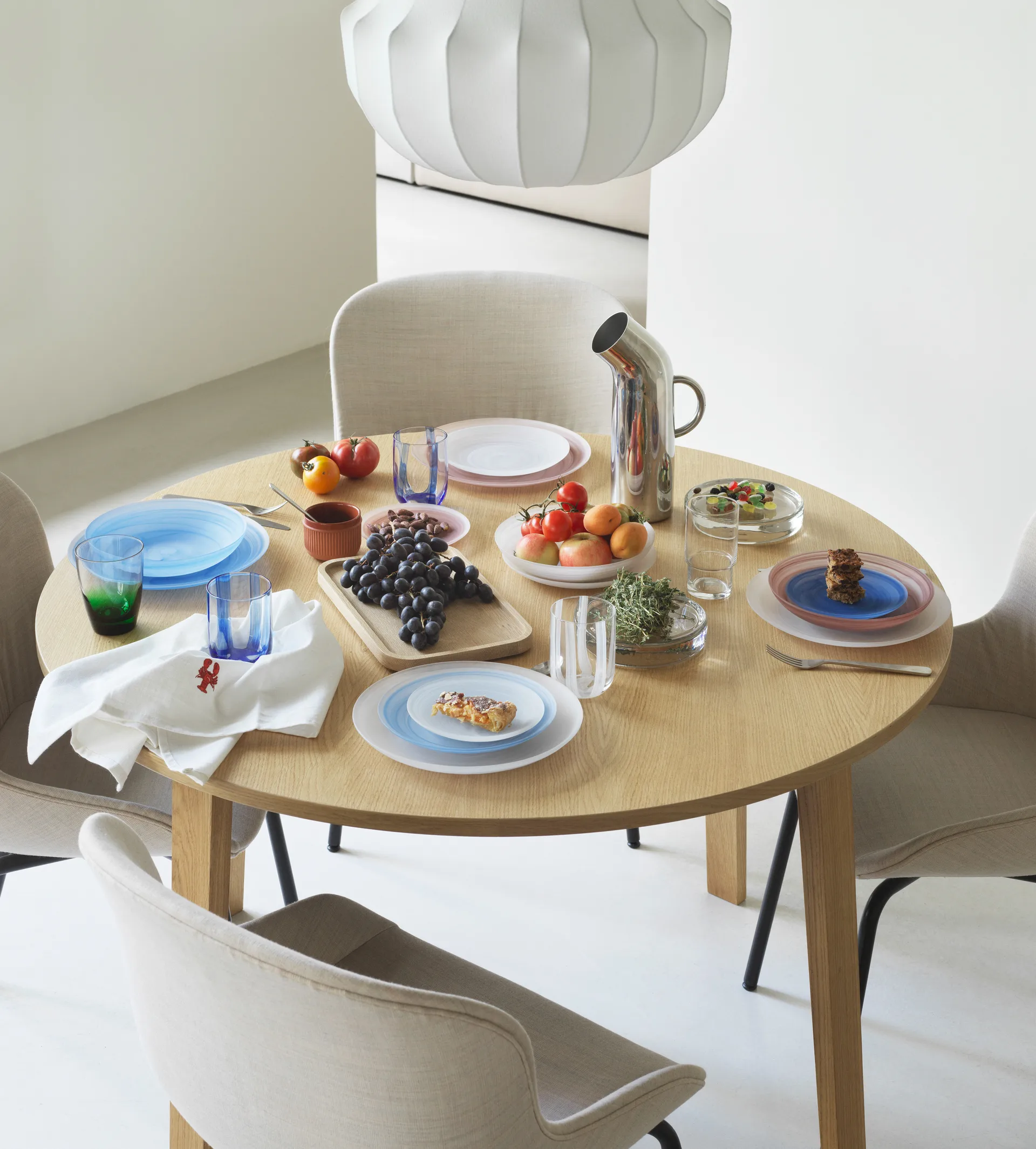 Copo listrado 39 cl, Listras azuis Normann Copenhagen