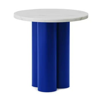Dit mesa de apoio Ø40 cm - Carrara branca - azul brilhante - Normann Copenhagen