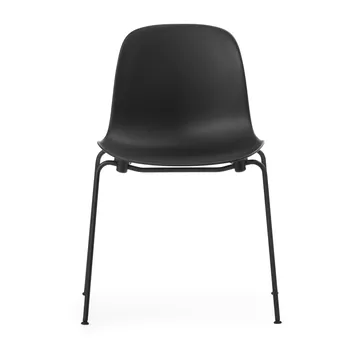 Form Chair cadeira empilhável com pés pretos, 2 peças, Preto - Normann Copenhagen