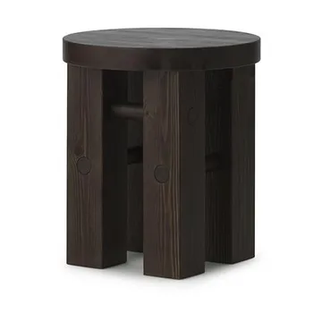 Fyr banco redondo 45 cm - Dark brown, Ø40x45 cm - Normann Copenhagen