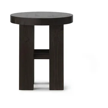 Fyr banco redondo 45 cm - Dark brown, Ø40x45 cm - Normann Copenhagen