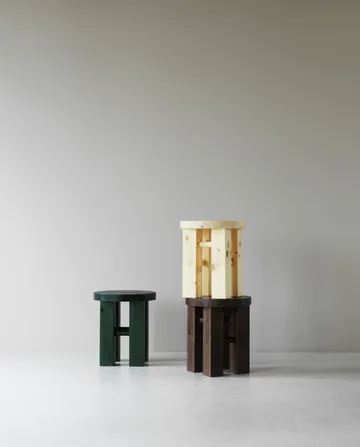 Fyr banco redondo 45 cm - Dark brown, Ø40x45 cm - Normann Copenhagen
