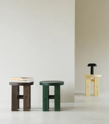Fyr banco redondo 45 cm - Dark brown, Ø40x45 cm - Normann Copenhagen