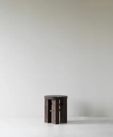 Fyr banco redondo 45 cm - Dark brown, Ø40x45 cm - Normann Copenhagen