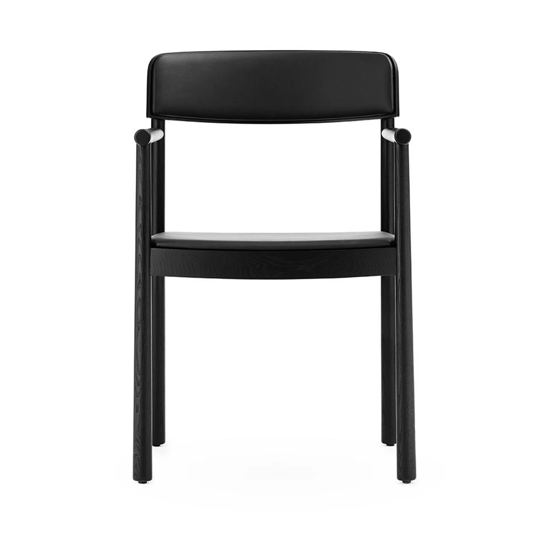 Herit poltrona com almofada, Black/ Ultra Leather - Black Normann Copenhagen