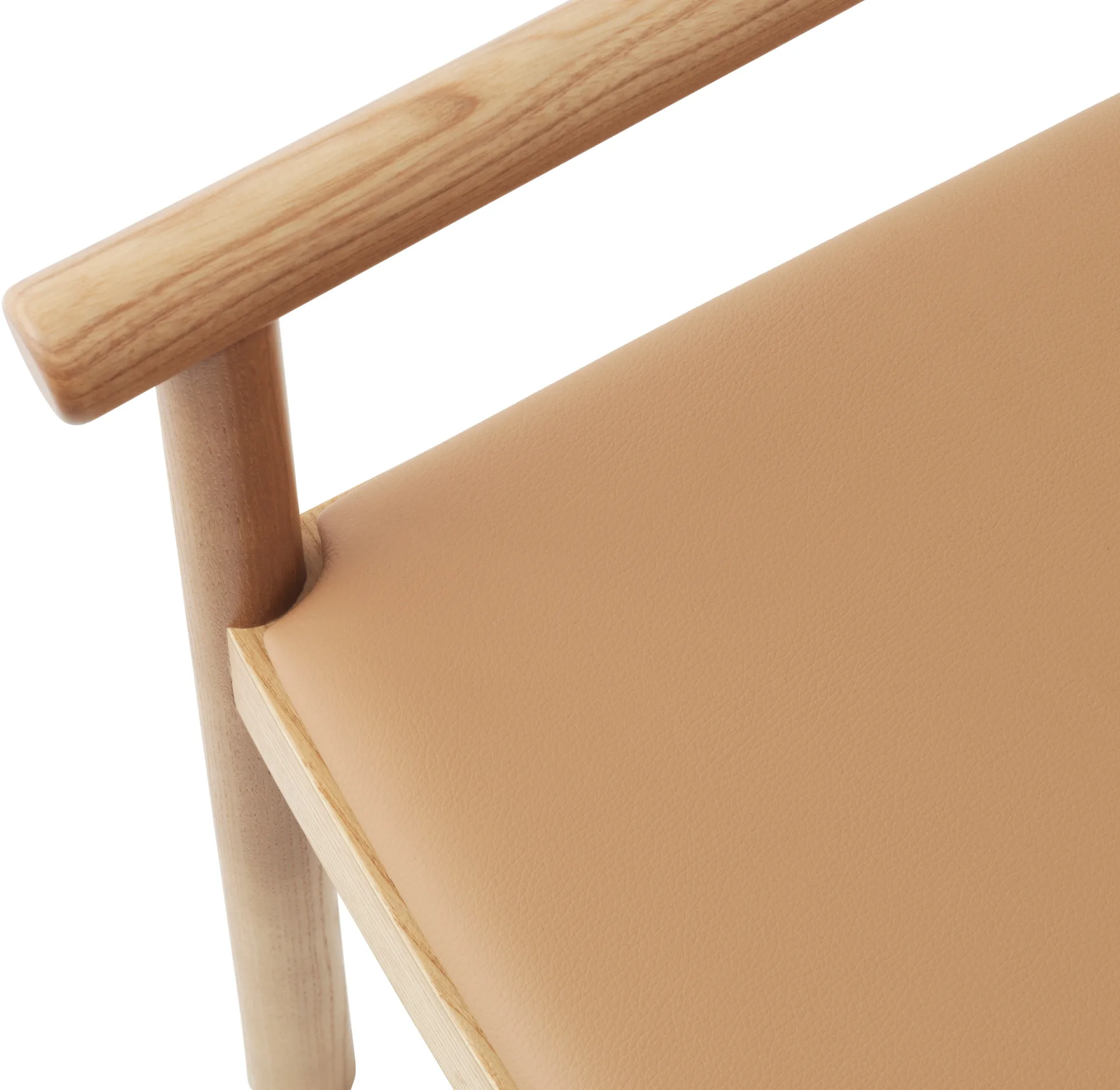 Herit poltrona com almofada, Tan/ Ultra Leather - Camel Normann Copenhagen