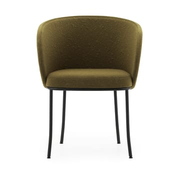 Knit cadeira com braços - Azeitona-preto aço - Normann Copenhagen