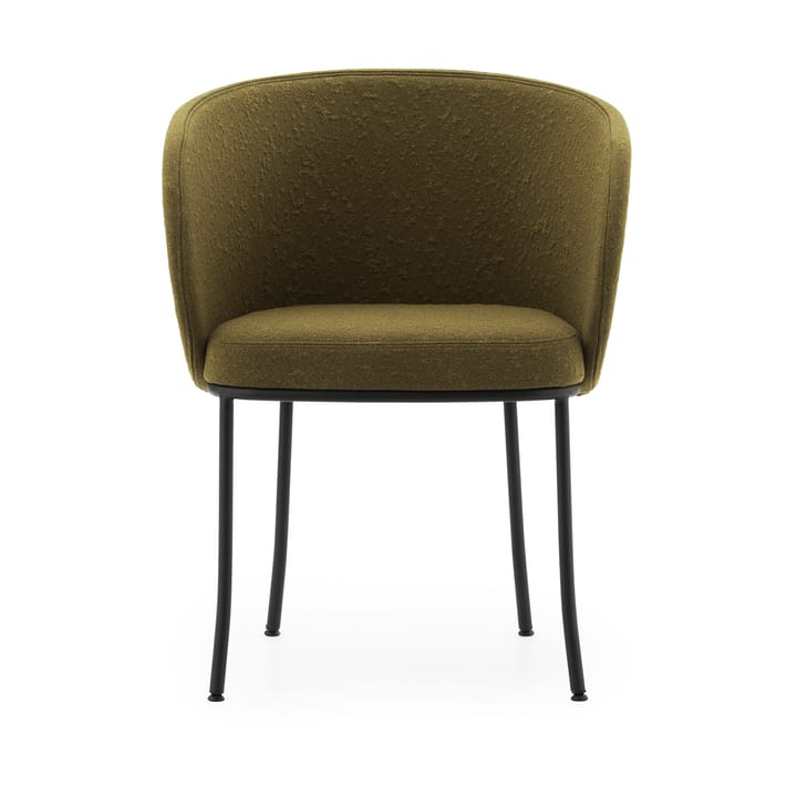 Knit cadeira com braços, Azeitona-preto aço Normann Copenhagen