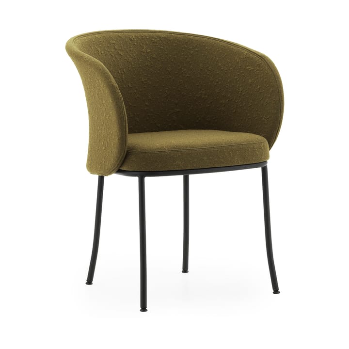 Knit cadeira com braços - Azeitona-preto aço - Normann Copenhagen