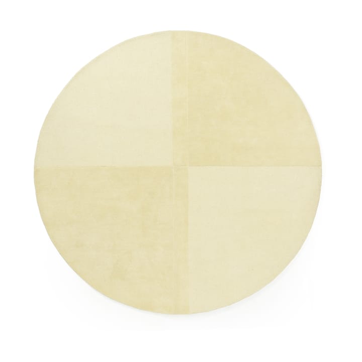Level tapete de lã redondo - Amarelo claro, Ø280 cm - Normann Copenhagen