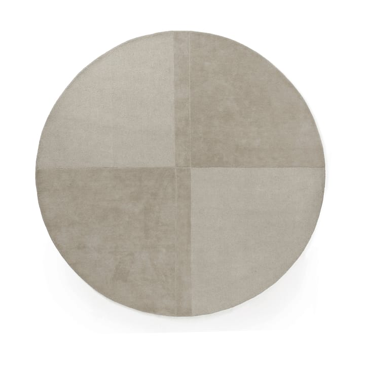 Level tapete de lã redondo - Cinzento quente, Ø280 cm - Normann Copenhagen