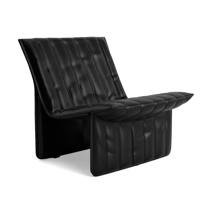 Limit cadeira lounge - Couro Ultra 41599 preto - Normann Copenhagen