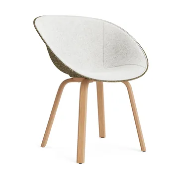 Mat Armchair cadeira com braços estofada na frente - Hallingdal 110-alga-faia - Normann Copenhagen