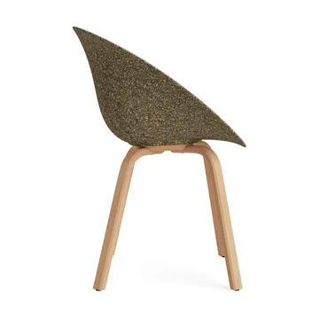 Mat Armchair cadeira com braços estofada na frente - Hallingdal 110-alga-faia - Normann Copenhagen