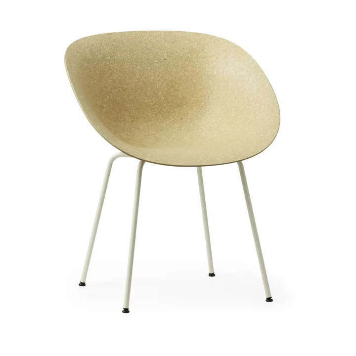 Mat Armchair cadeira com braços  - Hemp-cream steel - Normann Copenhagen
