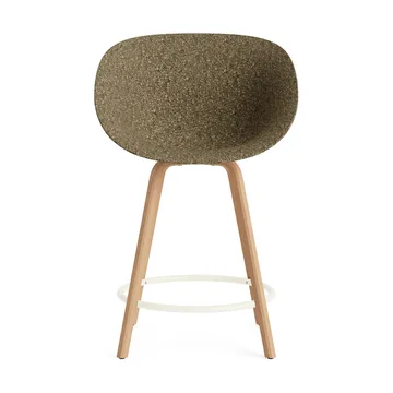 Mat Bar Armchair cadeira com braços 65 cm - Alga-faia-aço creme - Normann Copenhagen