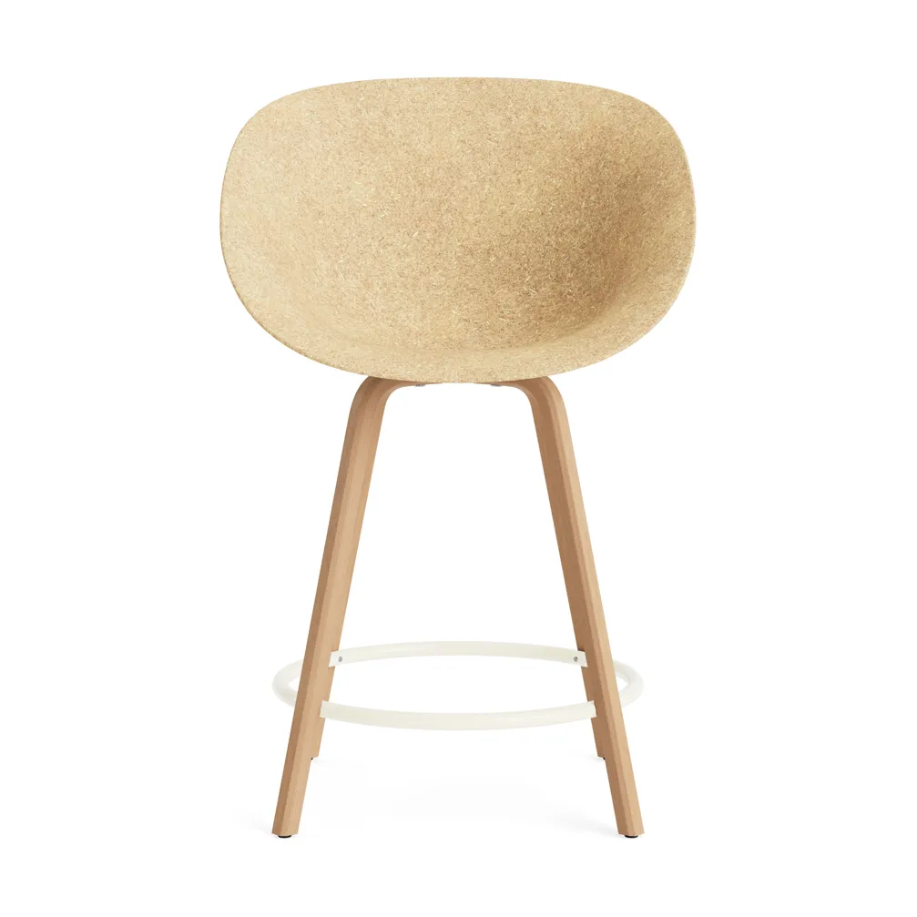Mat Bar Armchair cadeira com braços 65 cm, Cânhamo-faia-aço preto Normann Copenhagen