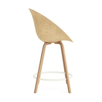 Mat Bar Armchair cadeira com braços 65 cm - Cânhamo-faia-aço preto - Normann Copenhagen