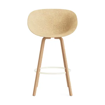 Mat Bar Armchair cadeira com braços 75 cm - Cânhamo-faia-aço preto - Normann Copenhagen