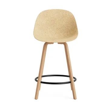 Mat Bar Chair cadeira de bar 65 cm - Cânhamo-faia-aço preto - Normann Copenhagen