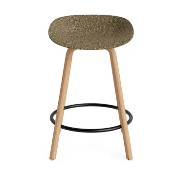 Mat Barstool banqueta 65 cm - Alga-faia-aço preto - Normann Copenhagen