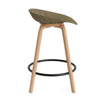 Mat Barstool banqueta 65 cm - Alga-faia-aço preto - Normann Copenhagen