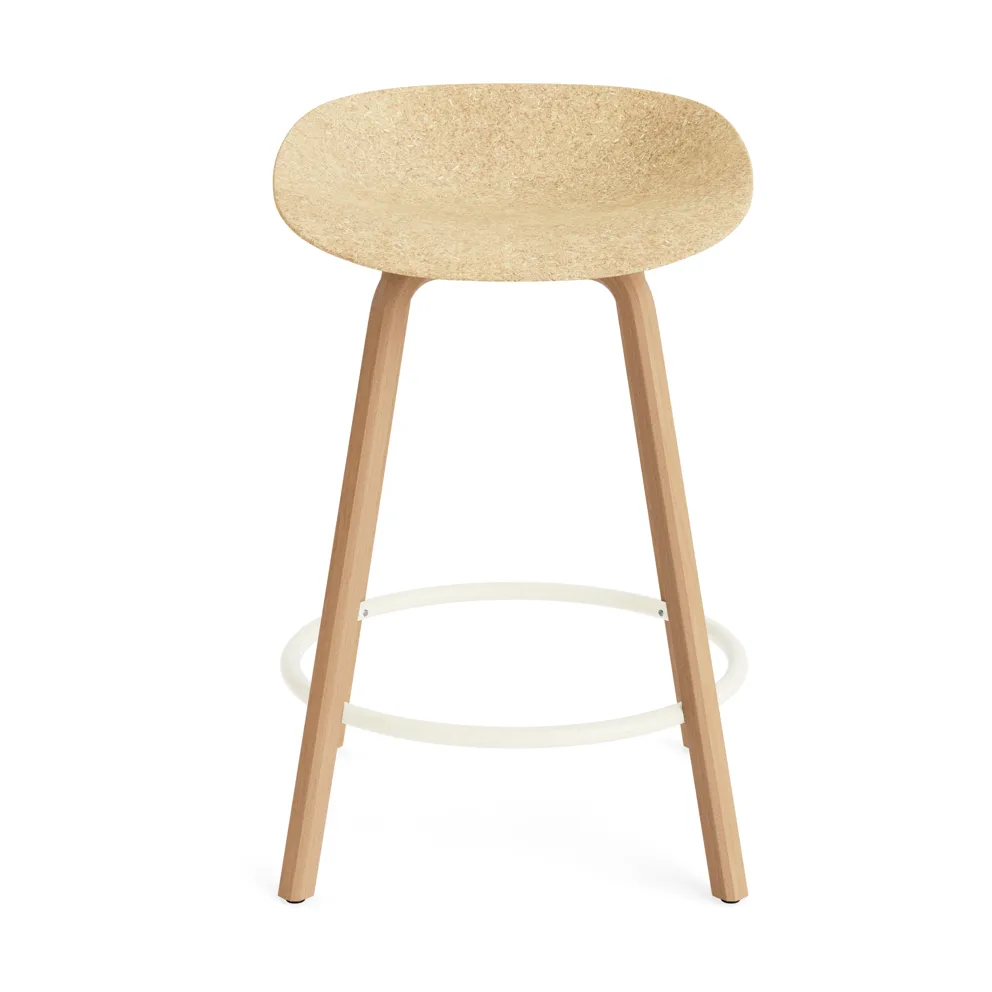 Mat Barstool banqueta 65 cm, Cânhamo-faia-aço preto Normann Copenhagen