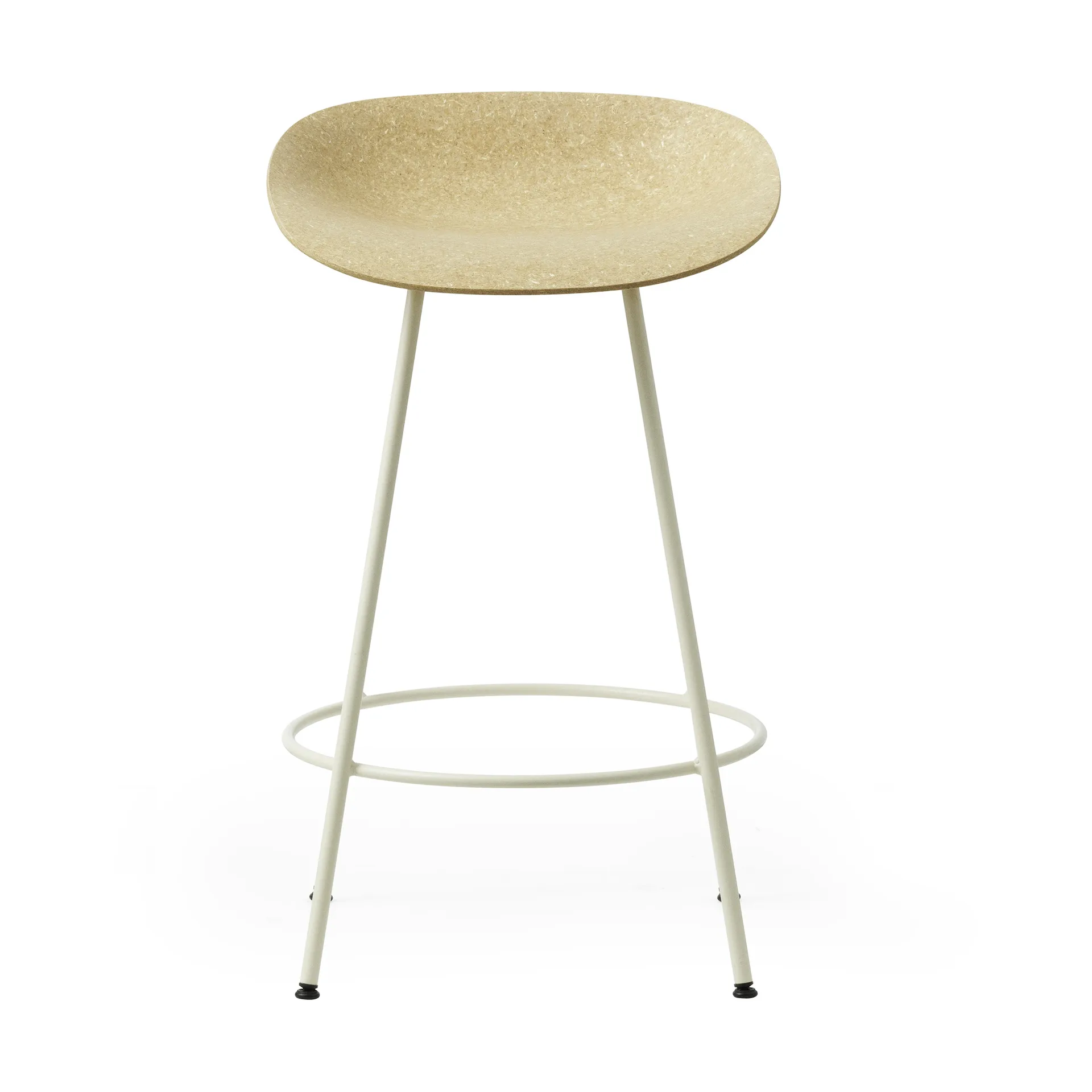 Mat Barstool banqueta 65 cm, Hemp-cream steel Normann Copenhagen