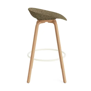 Mat Barstool banqueta 75 cm - Alga-faia-aço creme - Normann Copenhagen