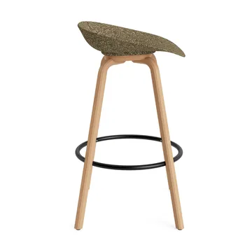 Mat Barstool banqueta 75 cm - Alga-faia-aço preto - Normann Copenhagen