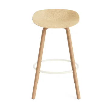 Mat Barstool banqueta 75 cm - Cânhamo-faia-aço preto - Normann Copenhagen