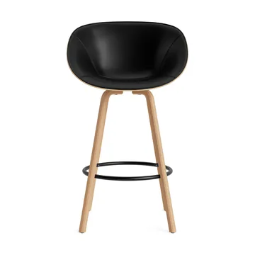 Mat cadeira com braços estofada na frente 75 cm - Ultra 41599-cânhamo-faia-aço preto - Normann Copenhagen