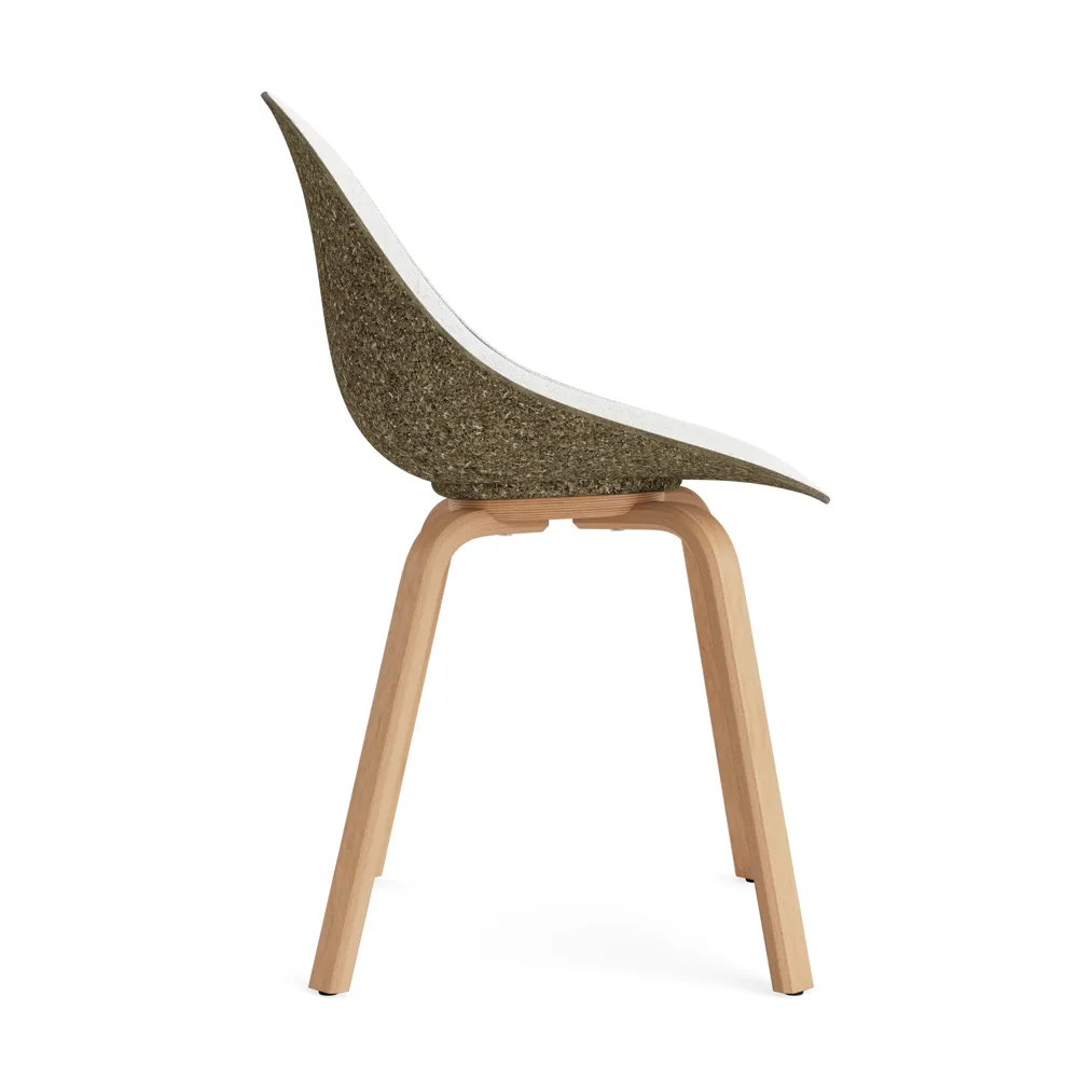 Mat Chair cadeira estofada na frente, Hallingdal 110-alga-faia Normann Copenhagen