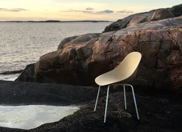Mat Chair cadeira - Hemp-cream steel - Normann Copenhagen
